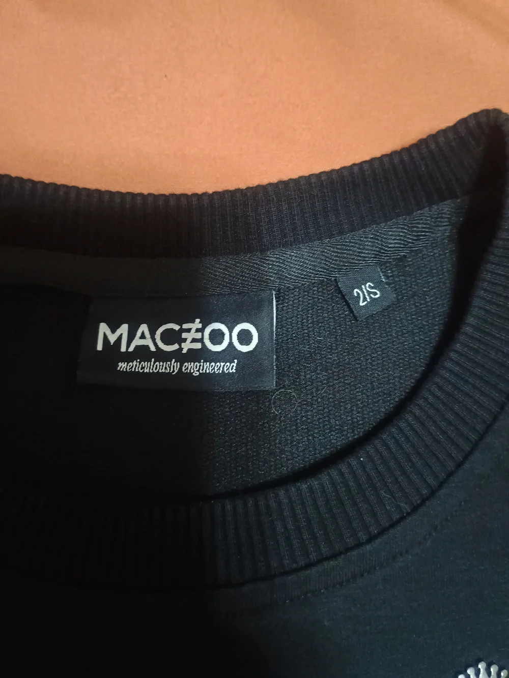 Maceoo mens designer athleisure sweater metal black